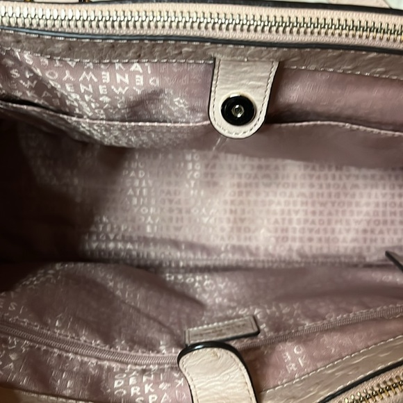 KATE SPADE OSTRICH EMBOSSED BALLET PINK CROSSBODY BAG - Picture 4 of 14